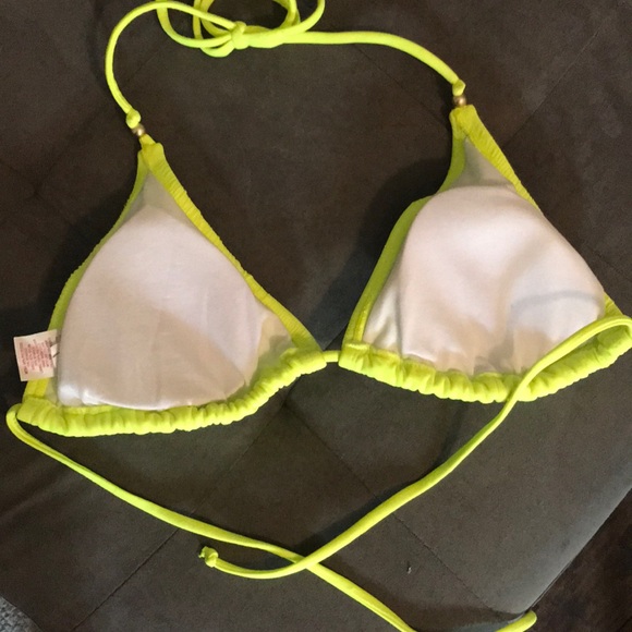 Neon Yellow Swim Top - Picture 3 of 4